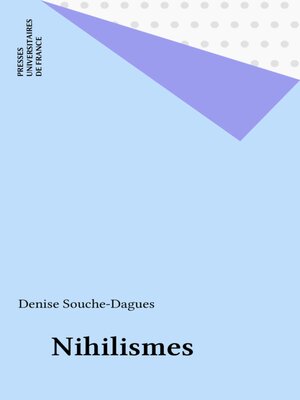 cover image of Nihilismes